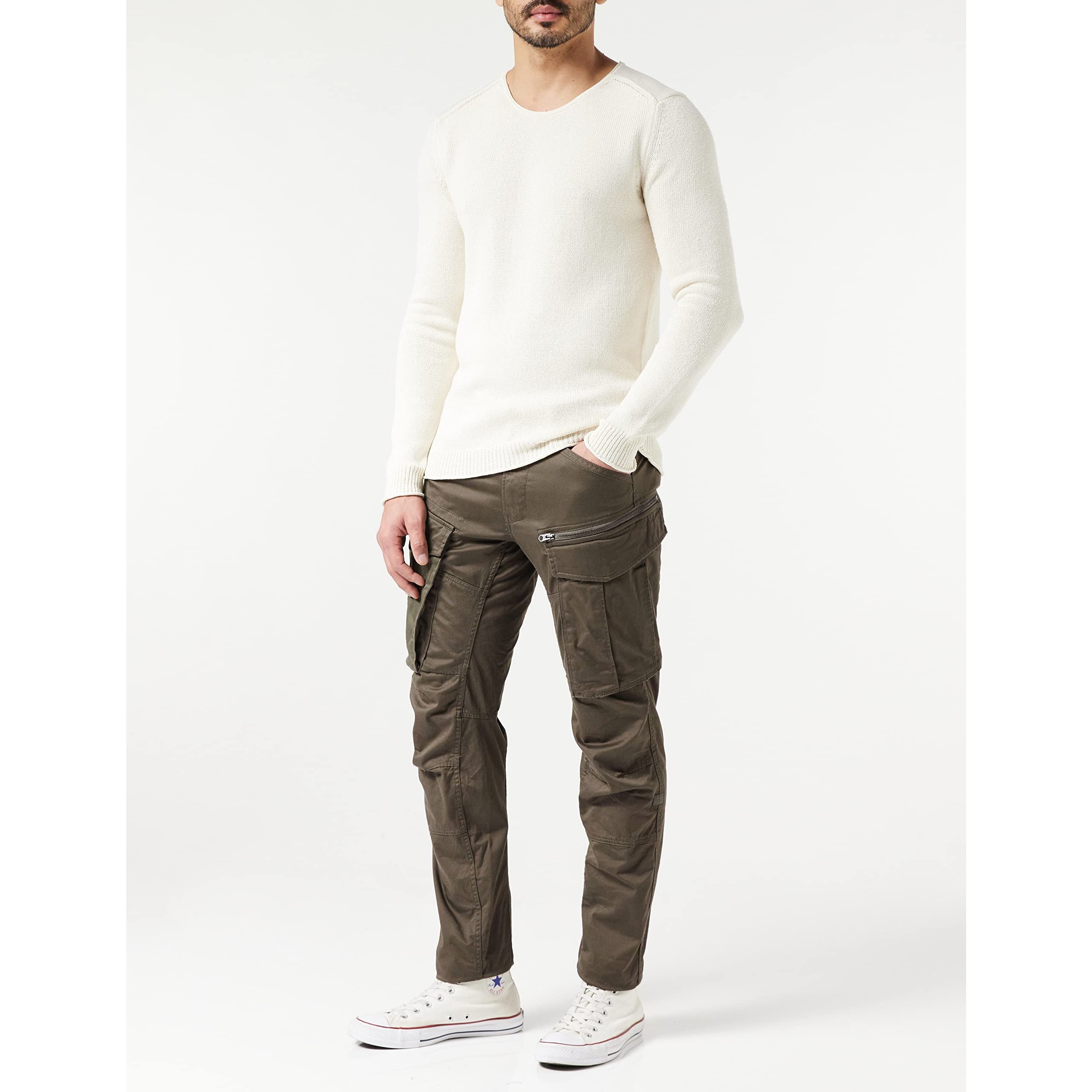 G-STAR RAW Men's Rovic Zip 3D Regular Tapered Grey Cargo Pants